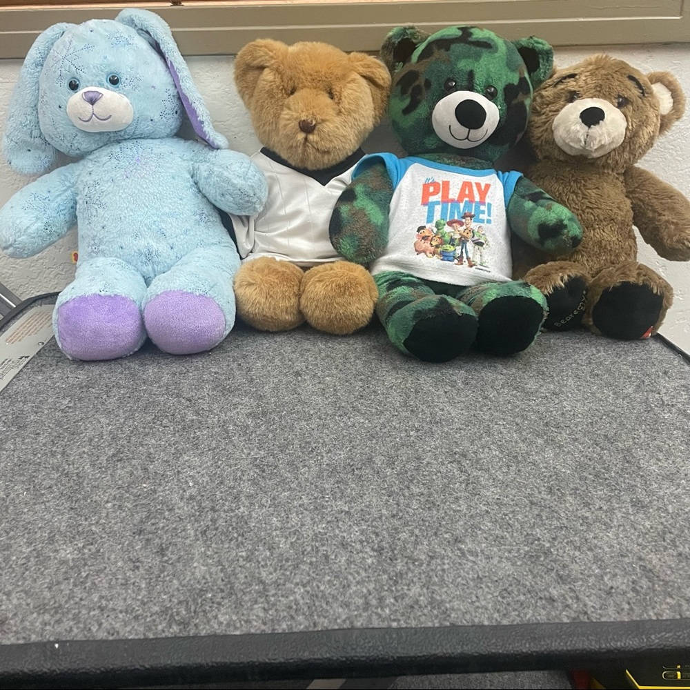 Lot of 4 Build A Bear Plush Toys